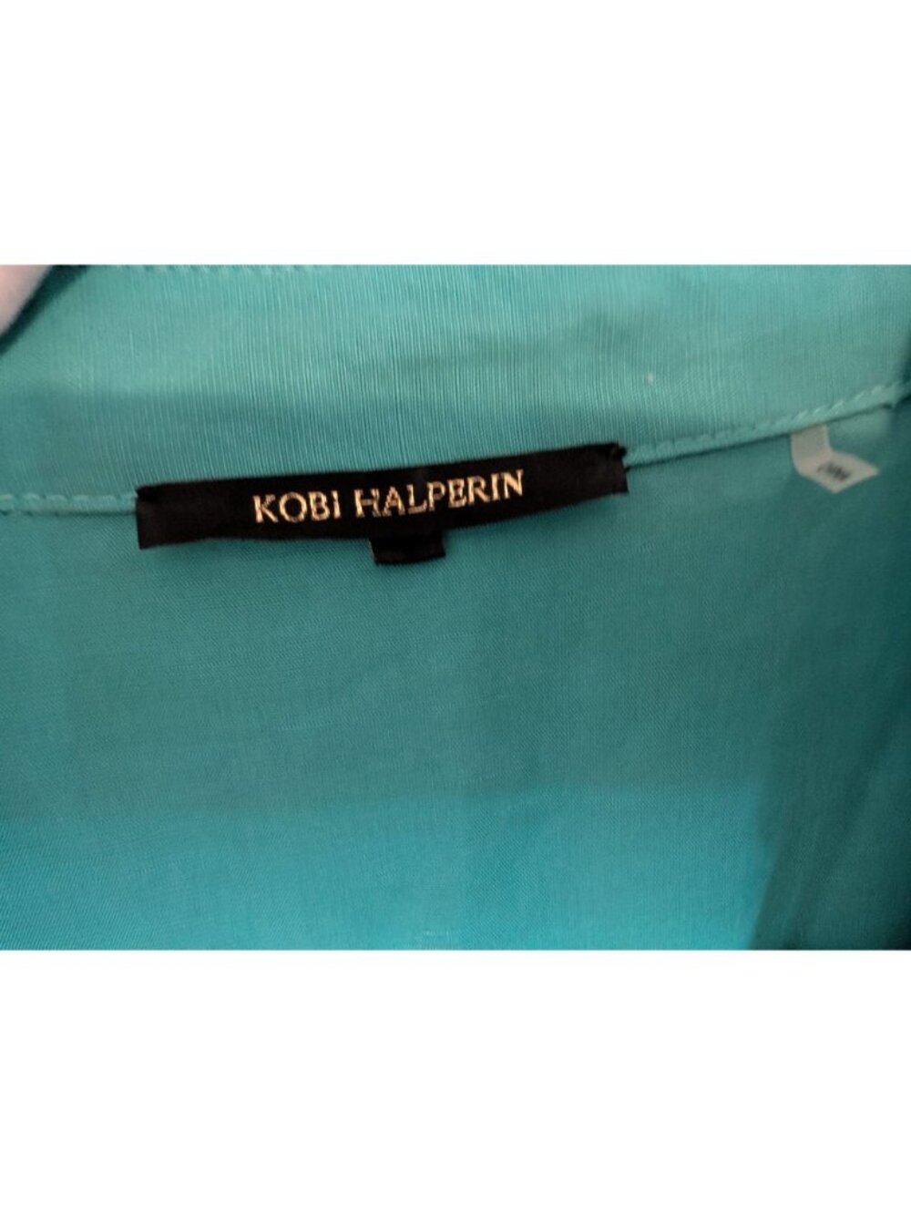 Kobi Halperin Womens Blue Linen Blend Long Sleeve Shirt Dress Size M - Picture 4 of 16